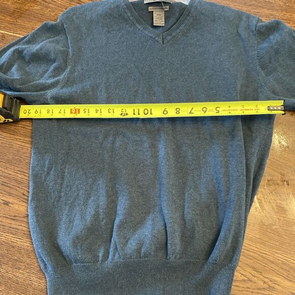 Geoffrey Beene Men’s Sweater Size Medium Cotton/Cashmere Lightweight Pullover - Picture 9 of 11